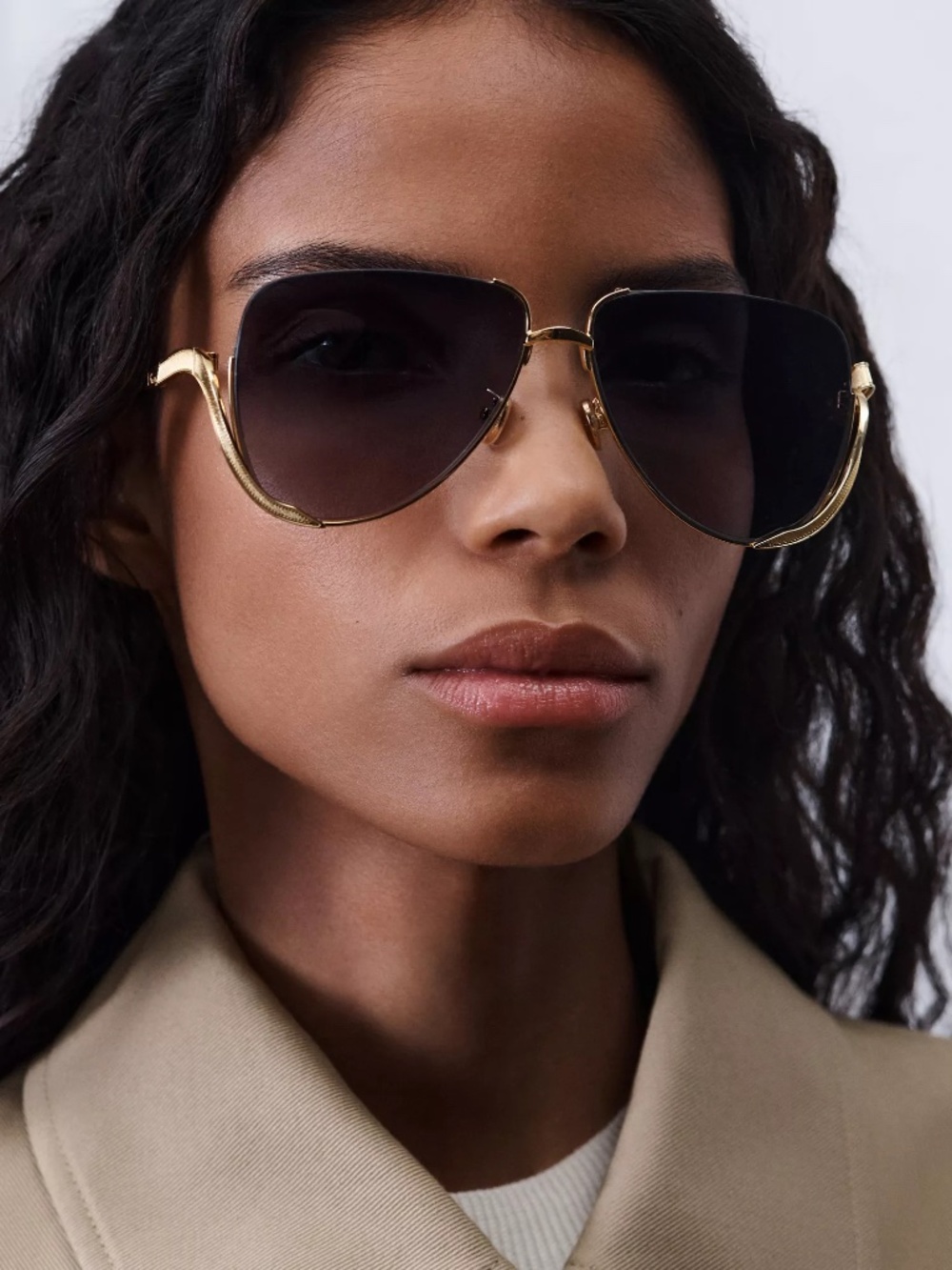 NWT Dior Bow A2 Pilot Sunglasses in Gray Gradient - New Season!